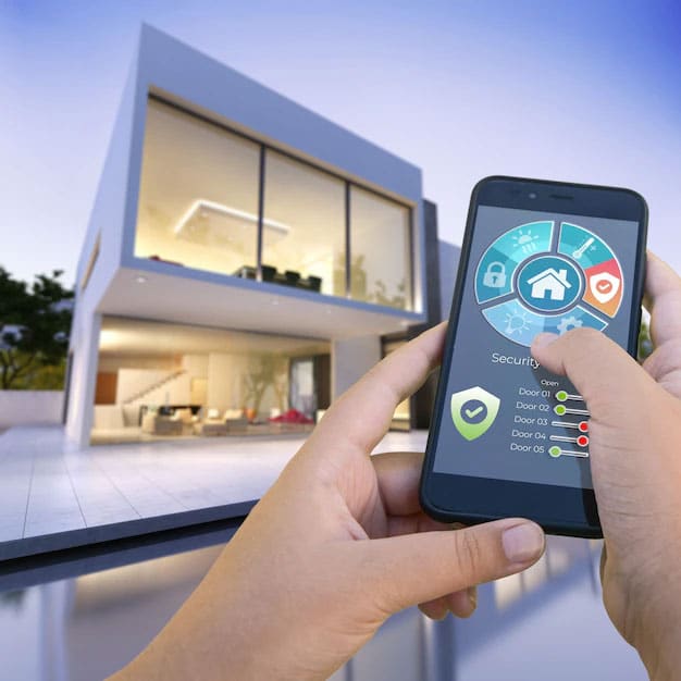 3d-rendering-modern-villa-with-pool-controlled-by-smartphone-from-outside