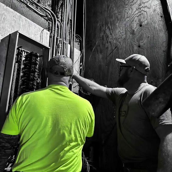 electrical panel being tested